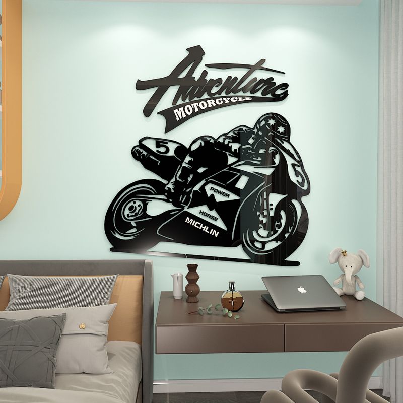 Tranh mica EPeBen dán tường nổi 3d Hình Cool,Ngầu trang trí Quán ăn,Quán Nước, Phòng khách