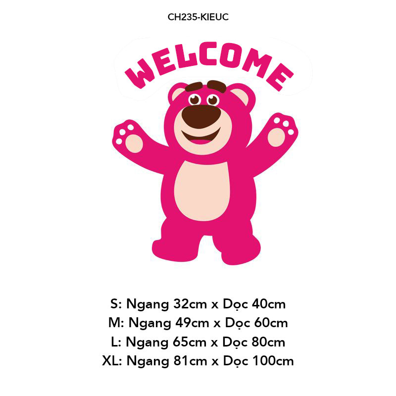 Tranh mica EPeBen dán tường nổi 3d Hình Welcome biến hình trang trí Phòng cho bé, Phòng khách,Quán Ăn,Quán coffe