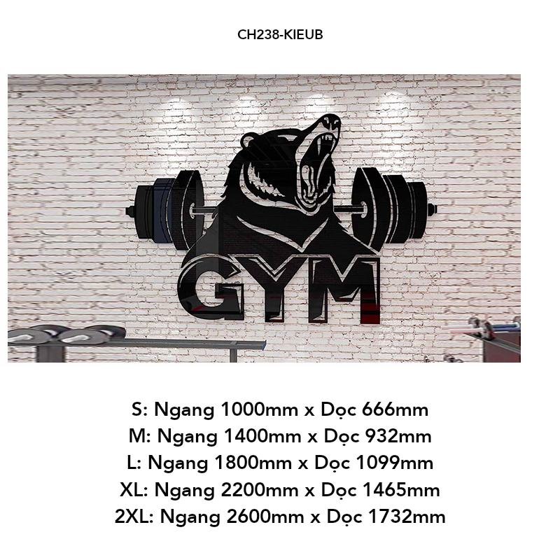 Tranh mica EPeBen dán tường nổi 3d hình Sức mạnh thể chất decor trang trí Phòng fitness, Phòng gym, Phòng giải trí
