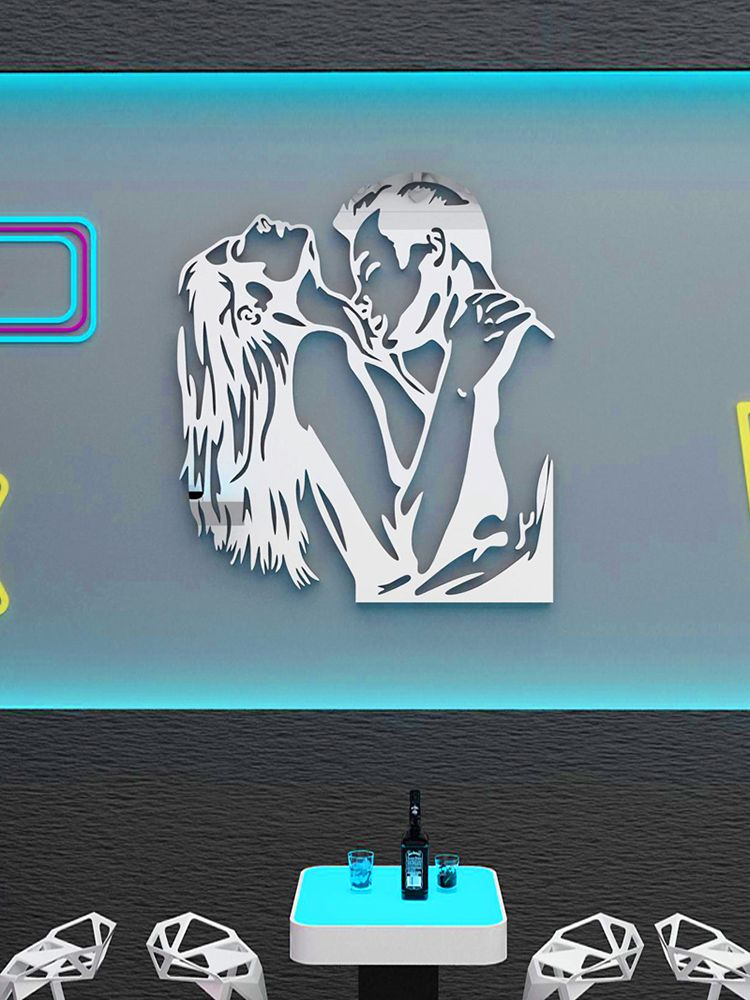 Tranh Mica 3d Dán Tường Quán Rượu Trang Trí Quán Ăn ,Cửa Hàng,Nhà Hàng