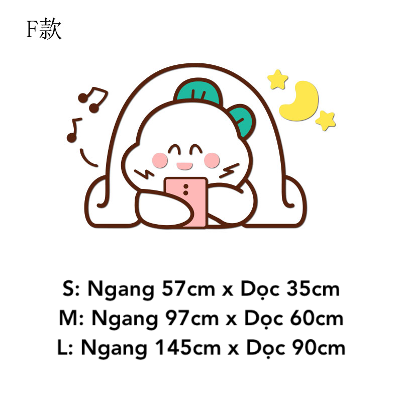 Tranh mica EPeBen dán tường nổi 3d hình Khủng Long Mập Ú decor trang trí Cửa Hàng, Quán Trà Sữa