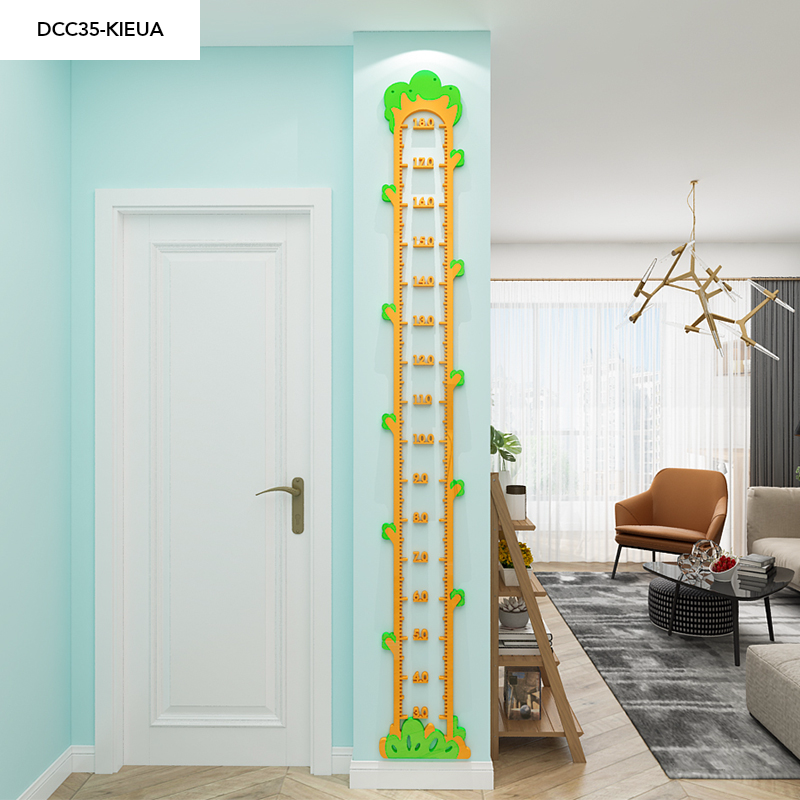 Tranh mica EPeBen dán tường nổi 3d Thước đo chiều cao phi hành gia decor trang trí Phòng ngủ cho bé, Lớp Học Mẫu giáo