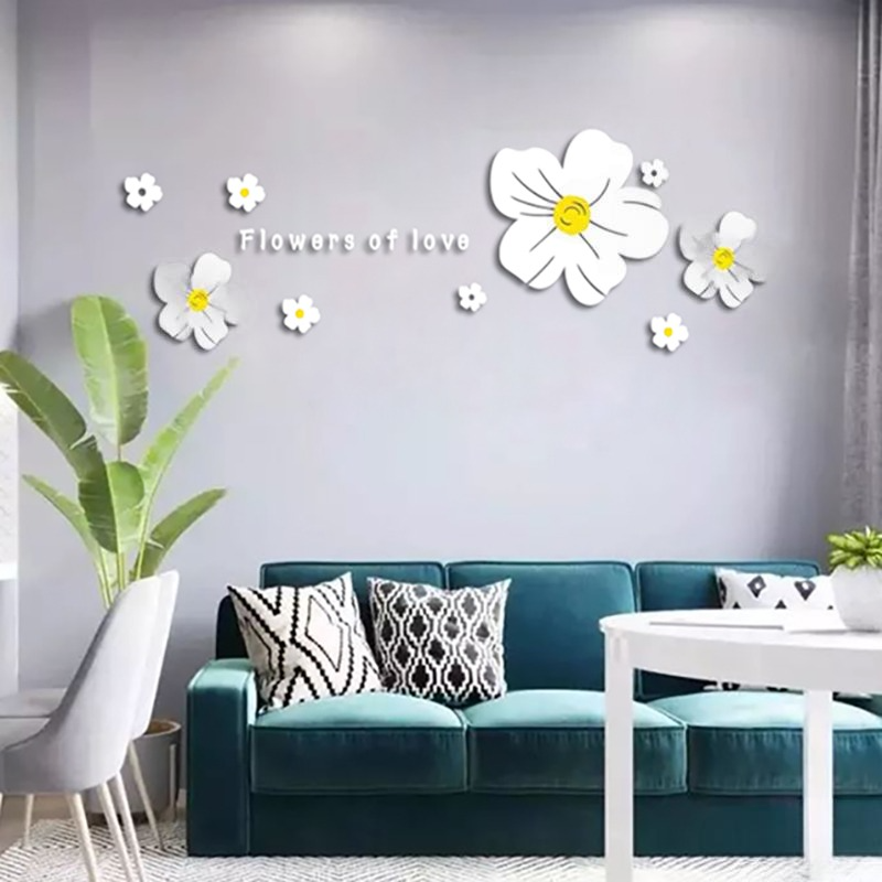 Tranh mica EPeBen dán tường nổi 3d hình Mùa Hoa Mai Tình Yêu decor trang trí Phòng khách, Phòng ngủ, Cửa hàng