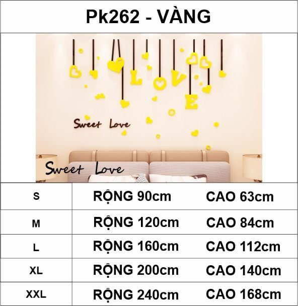 Tranh mica EPeBen dán tường nổi 3d hình Sweet Love decor trang trí tường nhà, phòng khách, phòng ngủ