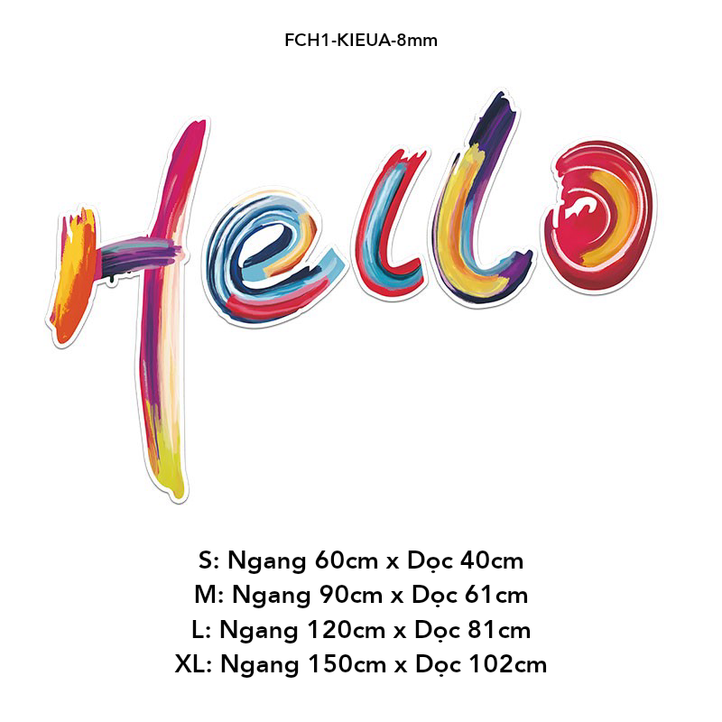 Tranh Fomex EPeBen dán tường nổi 3d Hình Welcome Decor Trang Trí Quán Trà Sữa, Quán Cà Phê, Nhà Hàng, Quán Ăn