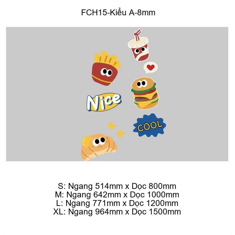 Tranh Fomex EPeBen dán tường nổi 3d Thức Ăn Nhanh trang trí Phòng Ăn ,Cửa Hàng,Nhà Hàng