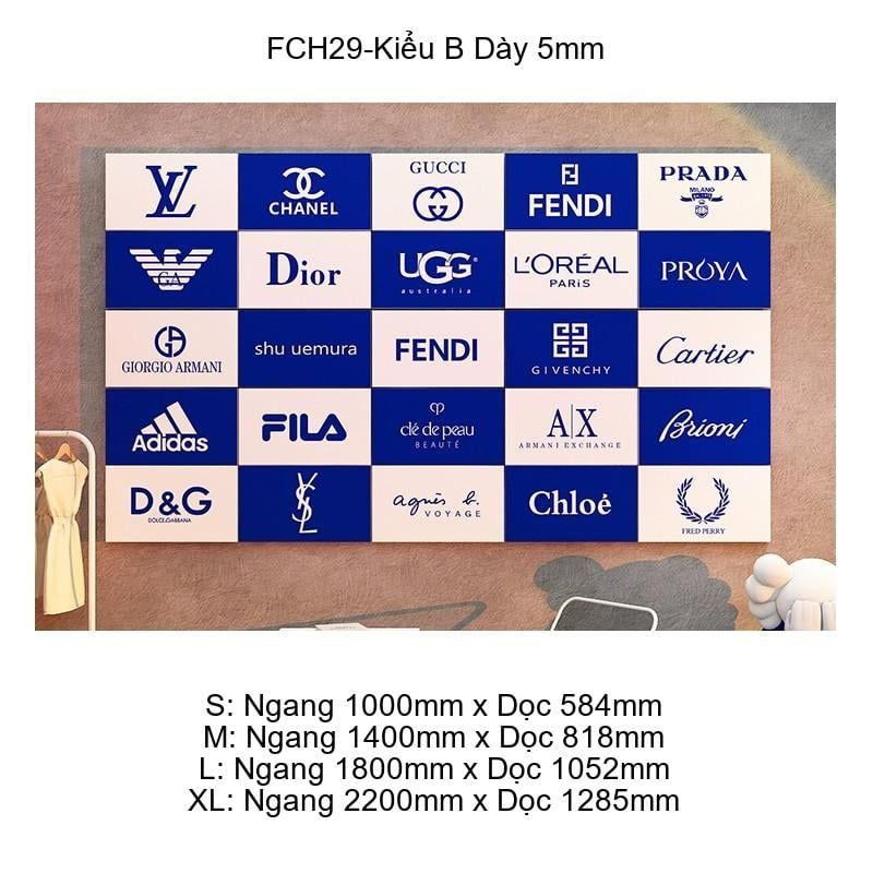 Tranh Fomex EPeBen dán tường nổi 3d Thương Hiệu Cao Cấp trang trí Cửa Hàng