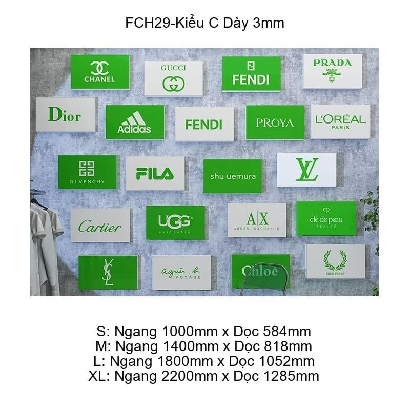 Tranh Fomex EPeBen dán tường nổi 3d Thương Hiệu Cao Cấp trang trí Cửa Hàng