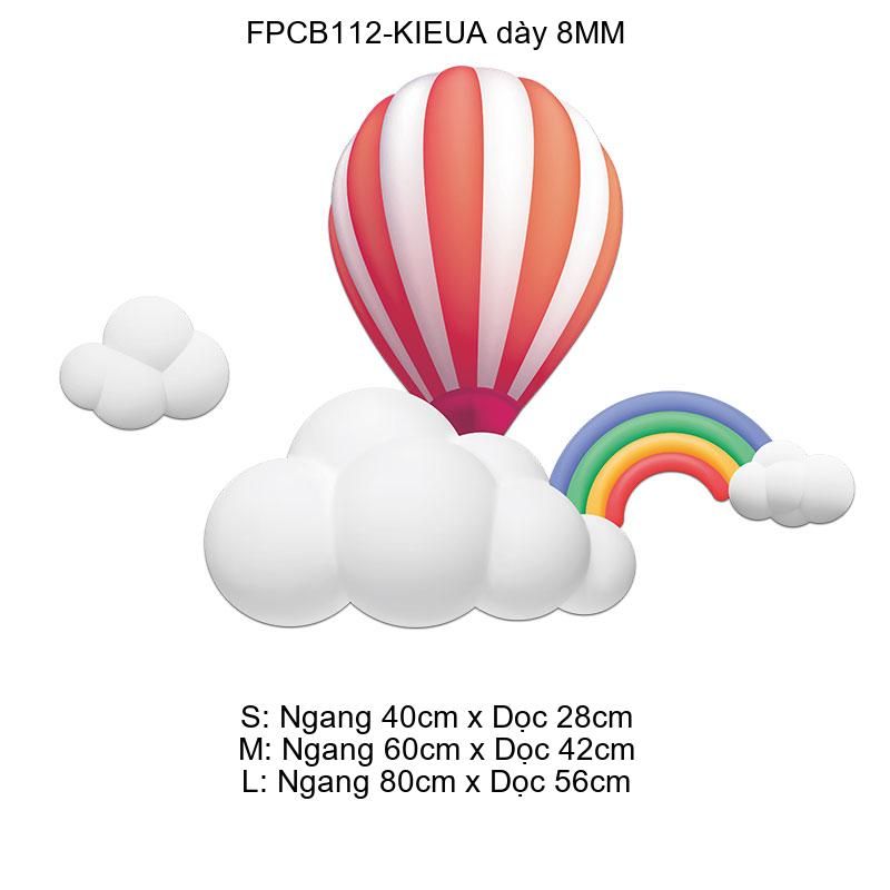 Tranh Fomex EPeBen dán tường nổi 3d Khinh Khí Cầu Trang Trí Phòng Trẻ Cho Bé, Mầm non, Mẫu Giáo