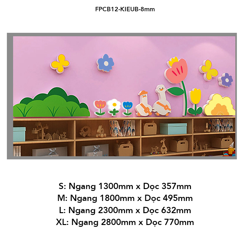 Tranh Fomex EPeBen dán tường nổi 3d Hình Mùa hè rực rỡ decor trang trí Phòng khách, Phòng cho bé, Phòng ngủ, Mẫu giáo