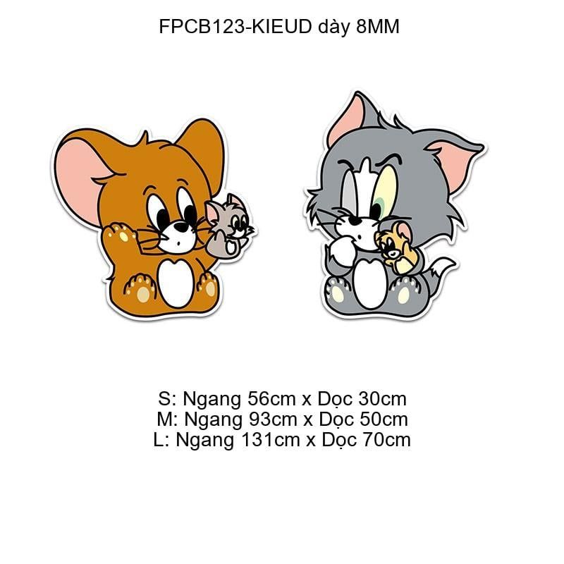 Tranh Fomex EPeBen dán tường nổi 3d hình mèo và chuột hoạt hình trang trí Phòng cho bé, Mẫu giáo