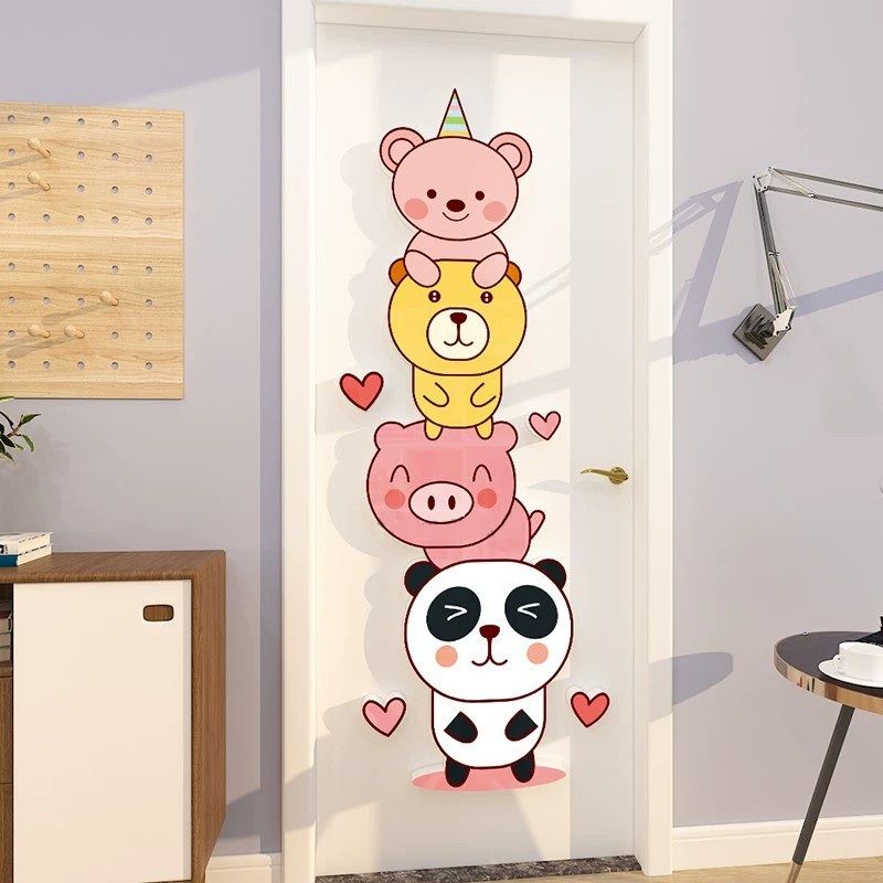 Tranh Fomex EPeBen dán tường nổi 3d Động Vật Vui Nhộn trang trí Phòng cho bé, Mẫu giáo