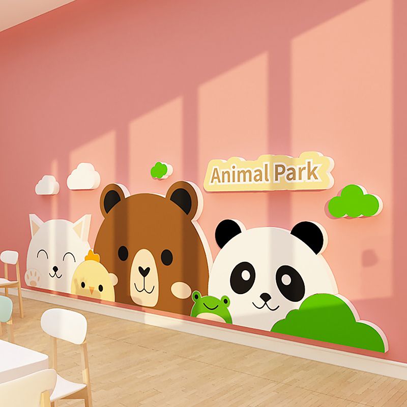 Tranh Fomex EPeBen dán tường nổi 3d Gấu Vui Vẻ trang trí Phòng cho bé, Phòng ngủ, Mẫu giáo