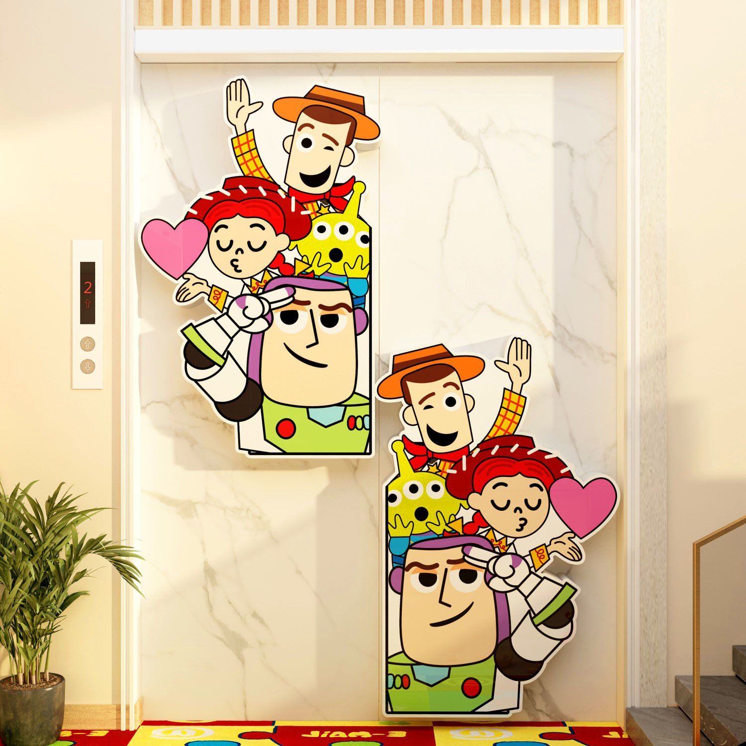 Tranh Fomex EPeBen dán tường nổi 3d Câu Chuyện Đồ Chơi trang trí Phòng cho bé, Phòng ngủ, Mẫu giáo