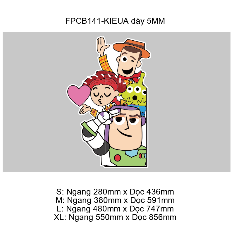 Tranh Fomex EPeBen dán tường nổi 3d Câu Chuyện Đồ Chơi trang trí Phòng cho bé, Phòng ngủ, Mẫu giáo