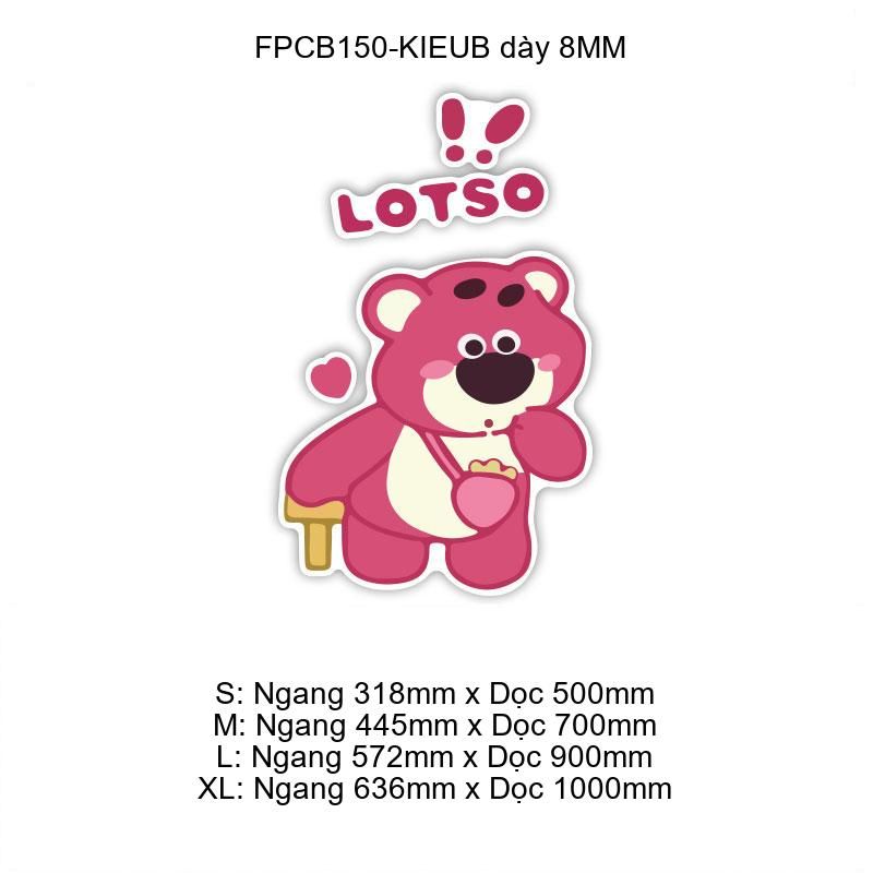Tranh Fomex EPeBen dán tường nổi 3d Gấu LOTSO trang trí Phòng cho bé, Phòng ngủ, Mẫu giáo