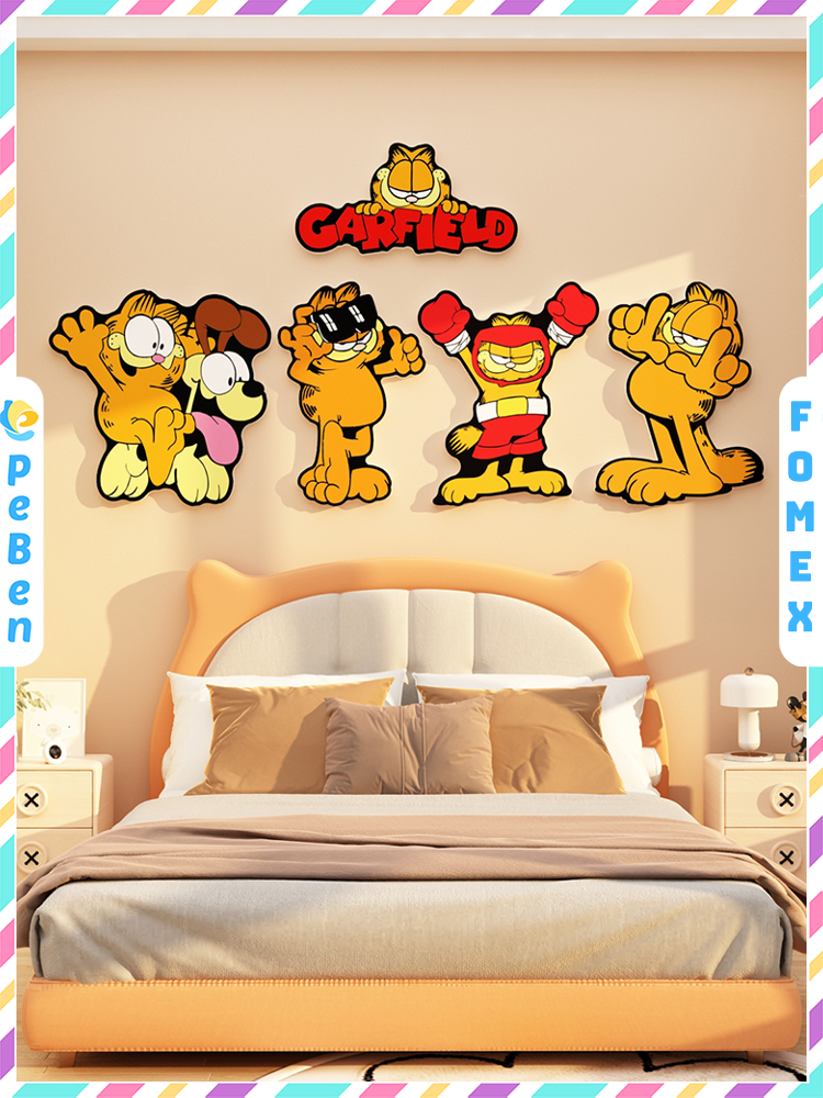 Tranh Fomex EPeBen dán tường nổi 3d Garfield trang trí Phòng cho bé, Phòng ngủ, Mẫu giáo