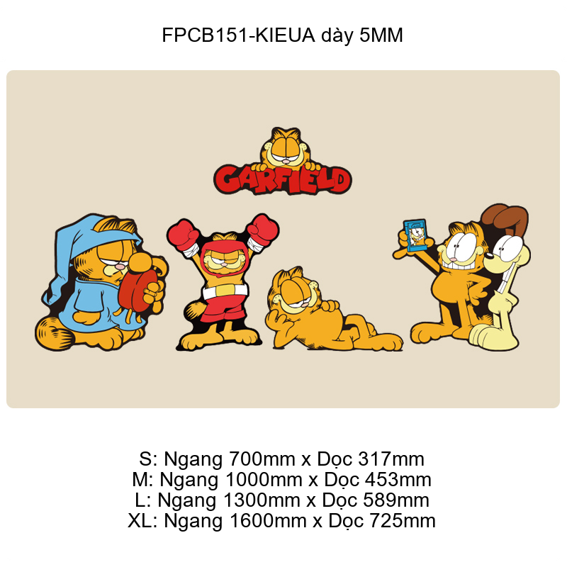 Tranh Fomex EPeBen dán tường nổi 3d Garfield trang trí Phòng cho bé, Phòng ngủ, Mẫu giáo
