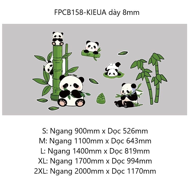 Tranh Fomex EPeBen dán tường nổi 3d Bầy Gấu Trúc trang trí Phòng cho bé, Phòng ngủ, Mẫu giáo