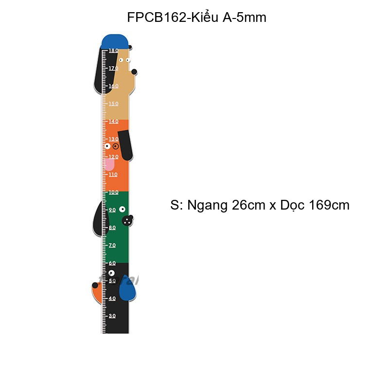 Tranh Fomex EPeBen dán tường nổi 3d Thước Đo Chiều Cao trang trí Phòng cho bé, Phòng ngủ, Mẫu giáo
