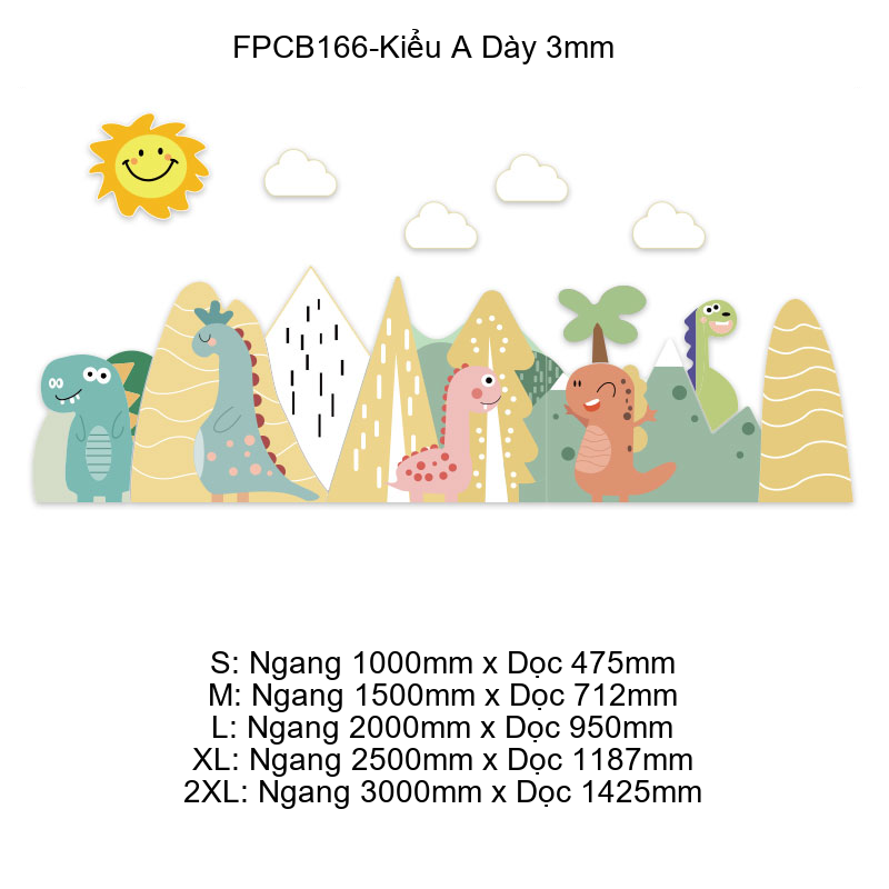 Tranh Fomex EPeBen dán tường nổi 3d Hình Khủng Long Decor Trang Trí Phòng Trẻ Cho Bé, Mầm non, Mẫu Giáo