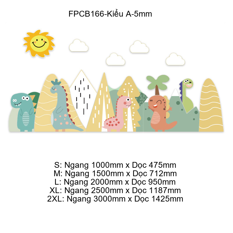 Tranh Fomex EPeBen dán tường nổi 3d Hình Khủng Long Decor Trang Trí Phòng Trẻ Cho Bé, Mầm non, Mẫu Giáo