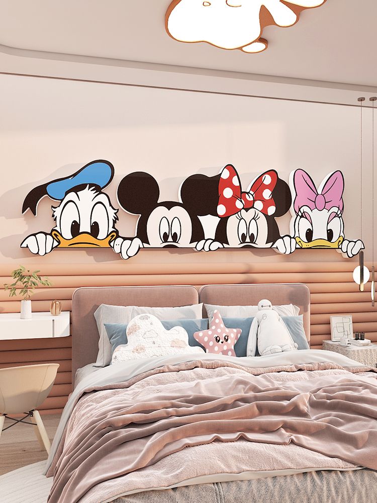Tranh Fomex EPeBen dán tường nổi 3d Mickey Vịt Donald trang trí Phòng cho bé, Phòng ngủ, Mẫu giáo