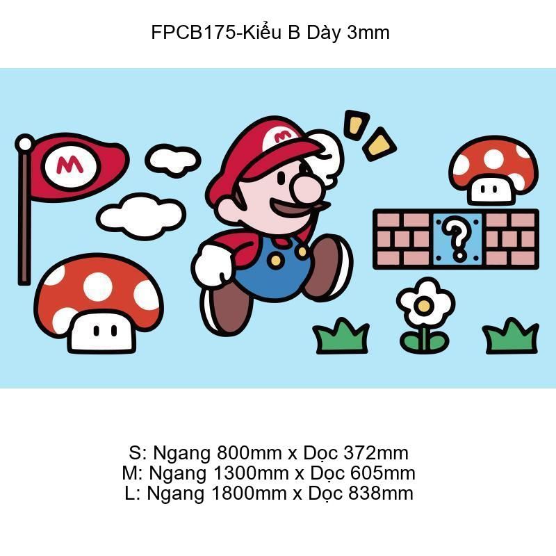 Tranh Fomex EPeBen dán tường nổi 3d Mario trang trí Phòng cho bé, Phòng ngủ, Mẫu giáo,Phòng Bé Trai