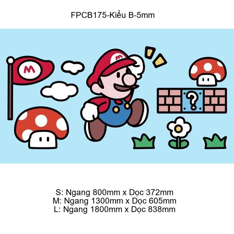 Tranh Fomex EPeBen dán tường nổi 3d Mario trang trí Phòng cho bé, Phòng ngủ, Mẫu giáo,Phòng Bé Trai