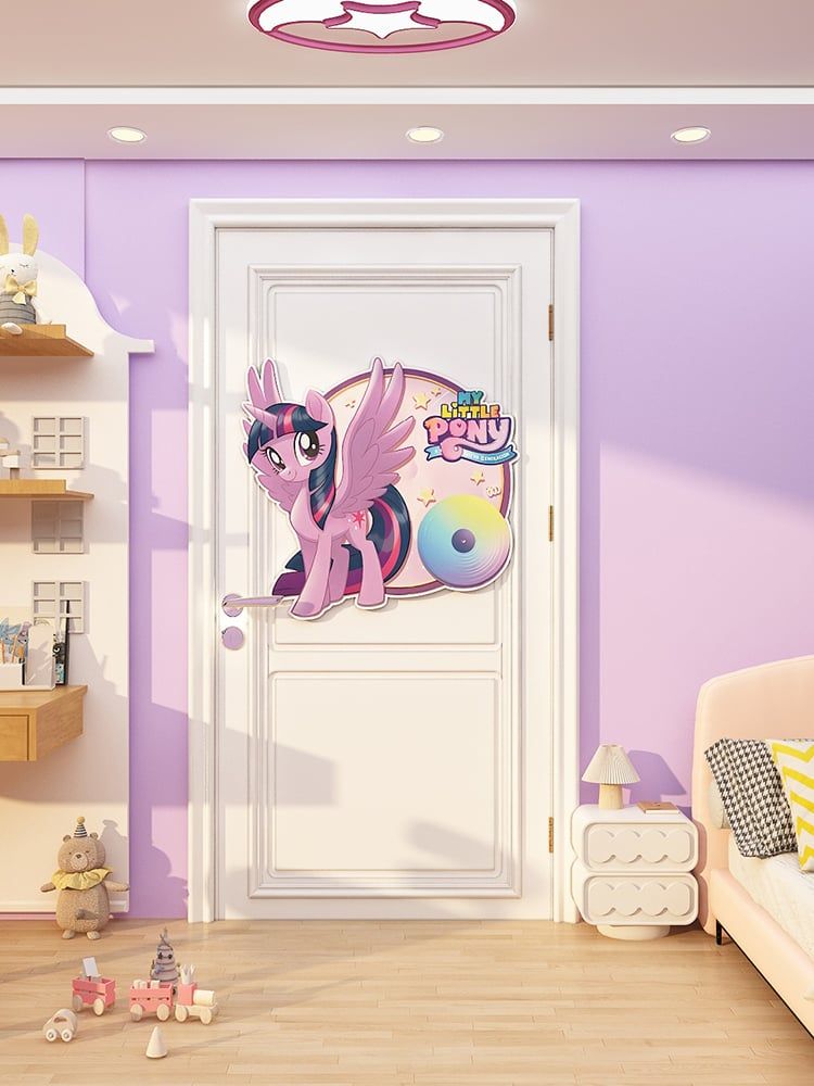 Tranh Fomex EPeBen dán tường nổi 3d Pony trang trí Phòng cho bé, Phòng ngủ, Mẫu giáo
