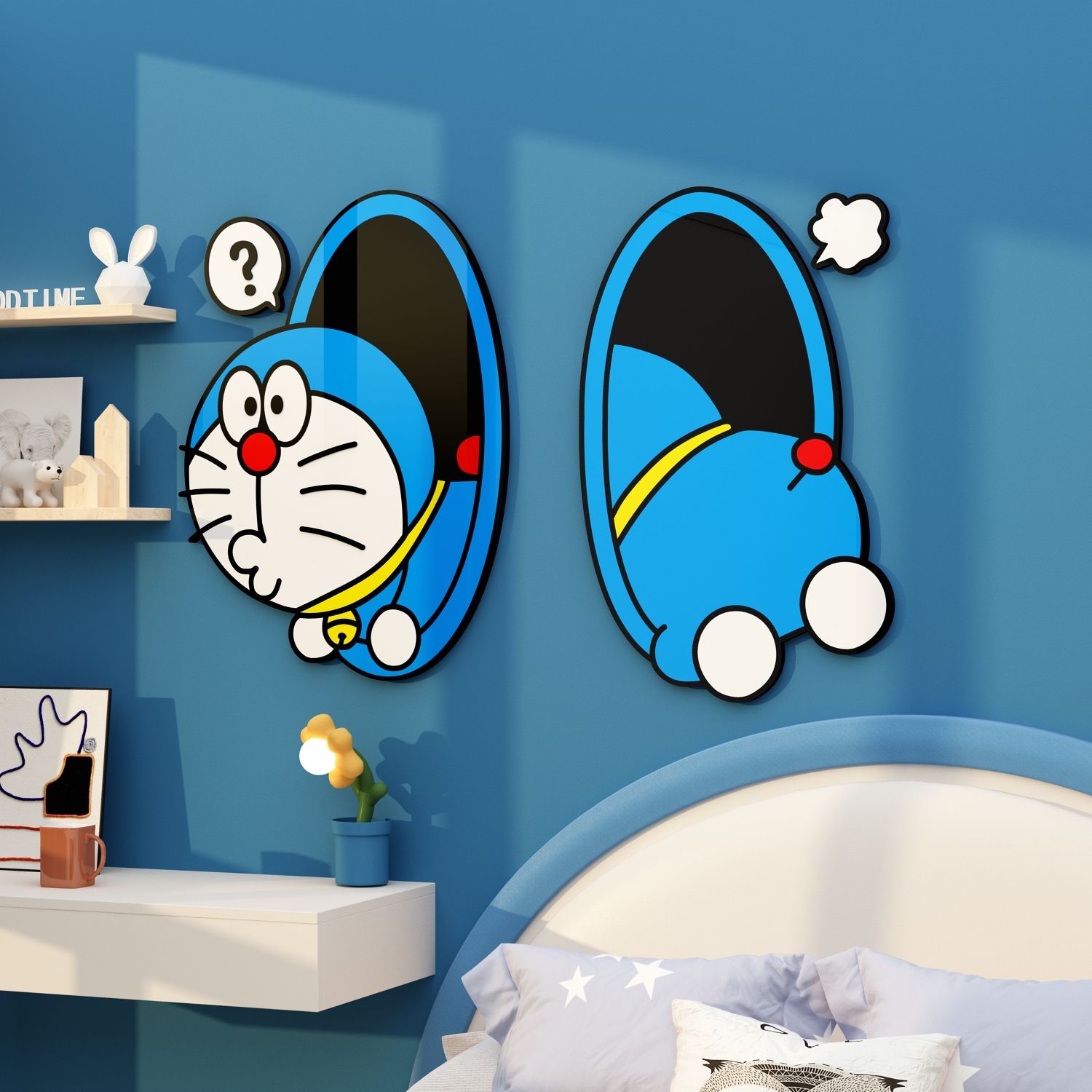 Tranh Fomex EPeBen dán tường nổi 3d Doraemon trang trí Phòng cho bé, Phòng ngủ, Mẫu giáo