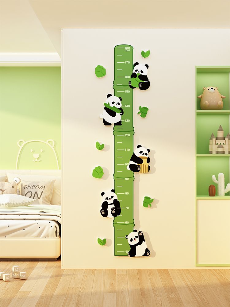 Tranh Fomex EPeBen dán tường nổi 3d Thước đo chiều cao Trang Trí Phòng Trẻ Cho Bé, Mầm non, Mẫu Giáo
