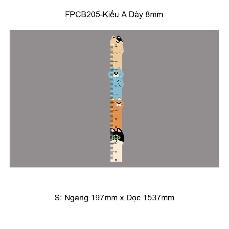 Tranh Fomex EPeBen dán tường nổi 3d Thước đo chiều cao Trang Trí Phòng Trẻ Cho Bé, Mầm non, Mẫu Giáo