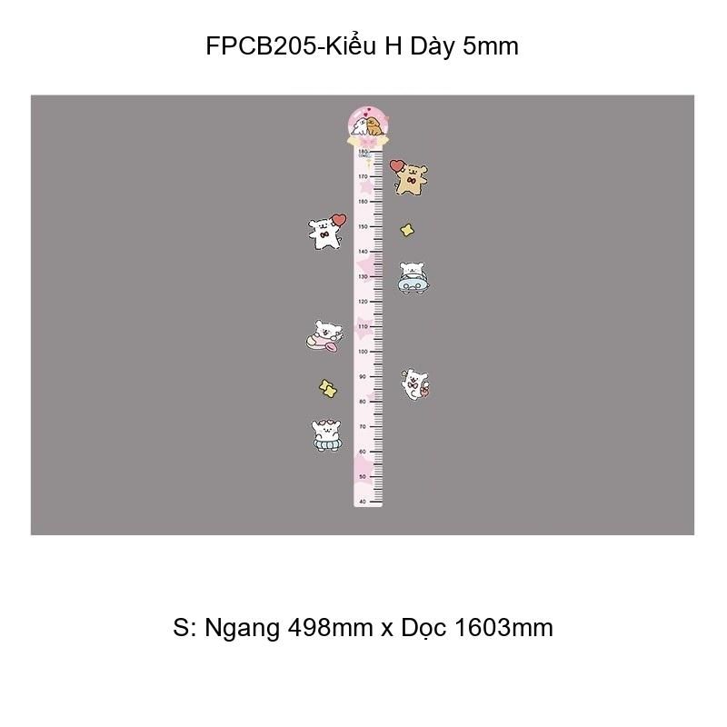 Tranh Fomex EPeBen dán tường nổi 3d Thước đo chiều cao Trang Trí Phòng Trẻ Cho Bé, Mầm non, Mẫu Giáo