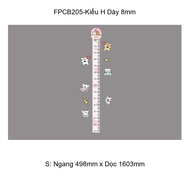 Tranh Fomex EPeBen dán tường nổi 3d Thước đo chiều cao Trang Trí Phòng Trẻ Cho Bé, Mầm non, Mẫu Giáo