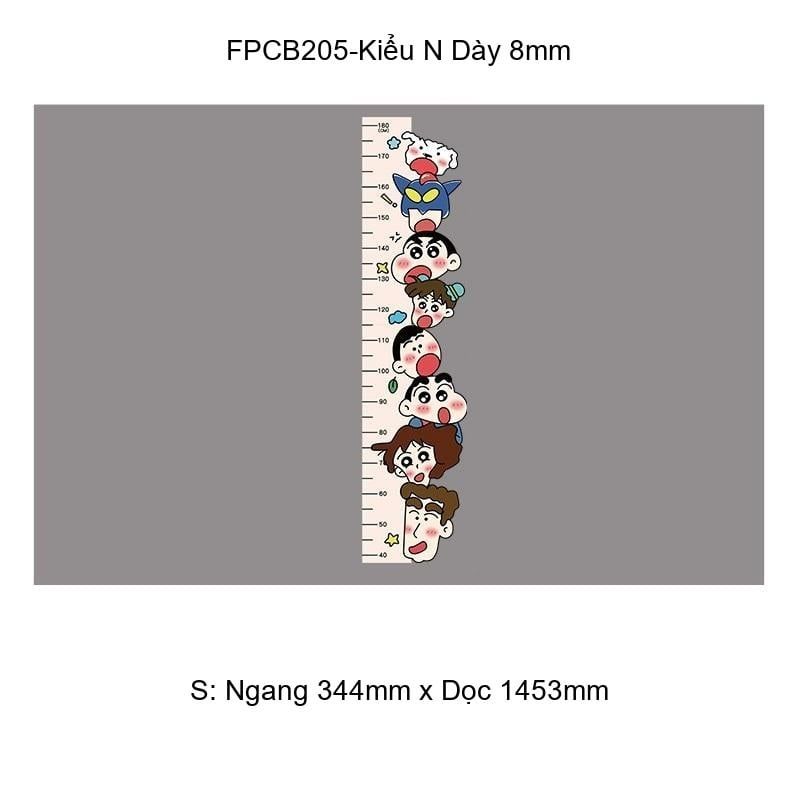 Tranh Fomex EPeBen dán tường nổi 3d Thước đo chiều cao Trang Trí Phòng Trẻ Cho Bé, Mầm non, Mẫu Giáo