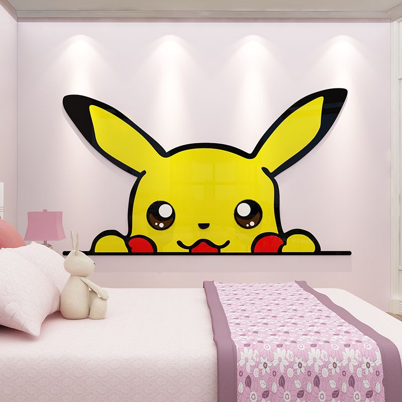 Tranh Fomex EPeBen dán tường nổi 3d Pikachu trang trí Phòng cho bé, Phòng ngủ, Mẫu giáo