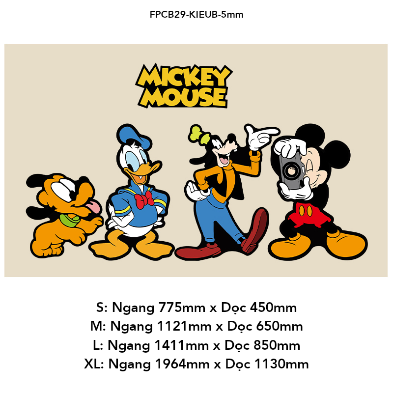 Tranh Fomex EPeBen dán tường nổi 3d Hình Thế Giới Mickey Mouse decor trang trí Phòng cho bé, Phòng khách, Mẫu giáo