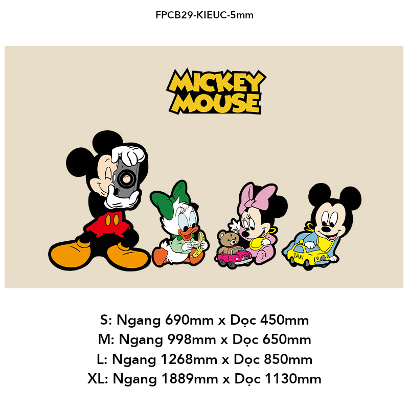 Tranh Fomex EPeBen dán tường nổi 3d Hình Thế Giới Mickey Mouse decor trang trí Phòng cho bé, Phòng khách, Mẫu giáo