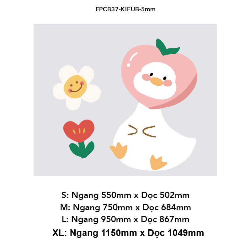 Tranh Fomex EPeBen dán tường nổi 3d Hình Những chú vịt con decor trang trí Phòng ngủ, Phòng khách, Mẫu giáo