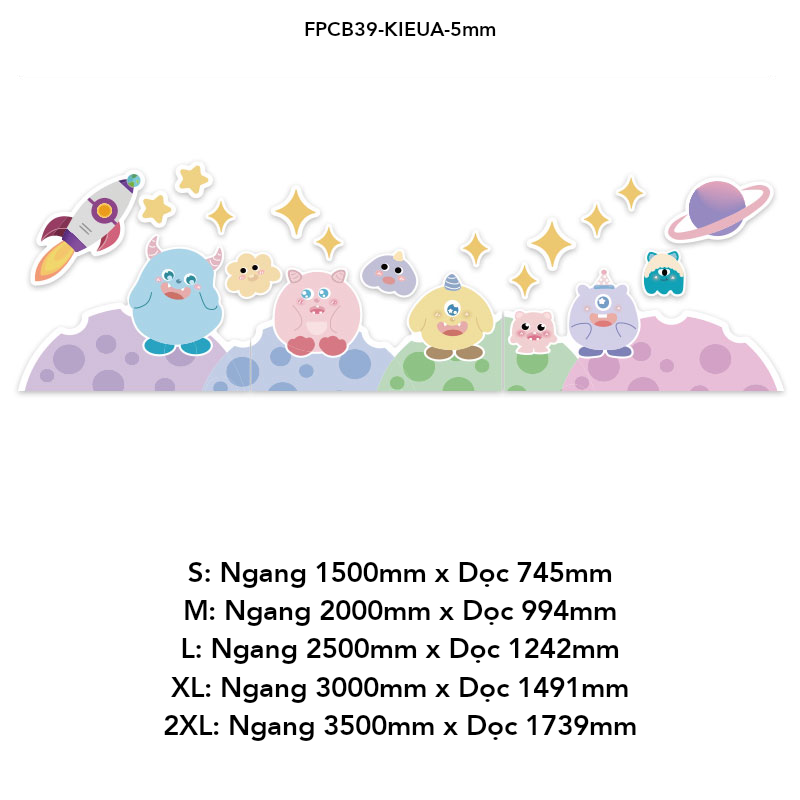 Tranh Fomex EPeBen dán tường nổi 3d Hình Quái vật một mắt decor trang trí Phòng cho bé, Phòng ngủ, Mẫu giáo