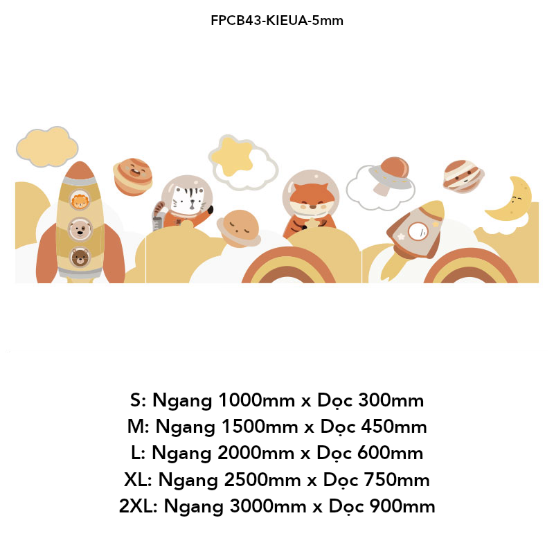 Tranh Fomex EPeBen dán tường nổi 3d Hình Động vật phi hành gia decor trang trí Phòng ngủ cho bé, Mầm Non, Phòng Khách
