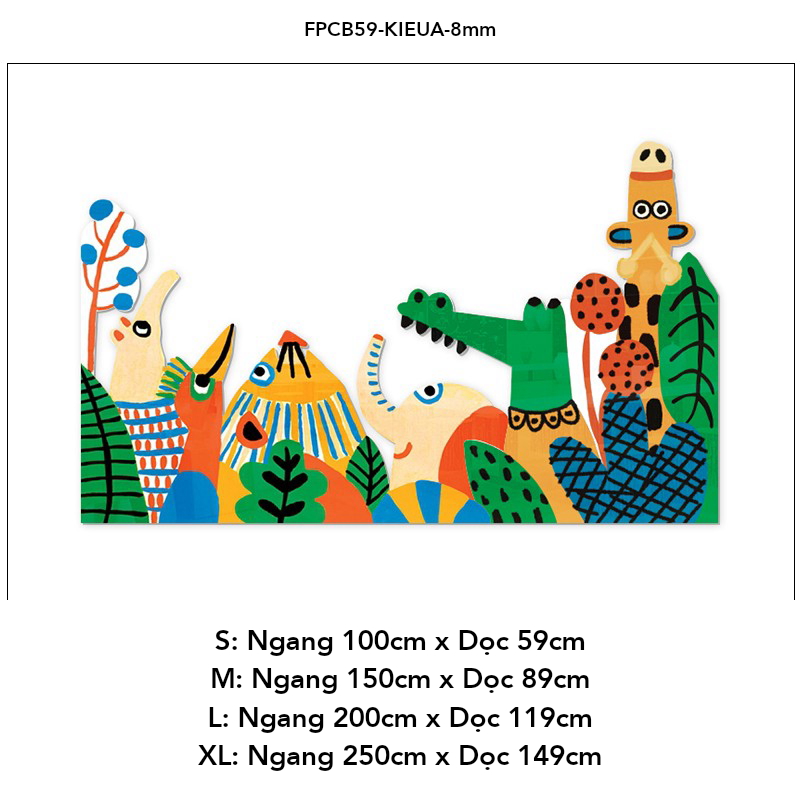 Tranh Fomex EPeBen dán tường nổi 3d Hình Sắc màu làng quê decor trang trí Phòng cho bé, Phòng ngủ, Phòng khách, Mẫu giáo