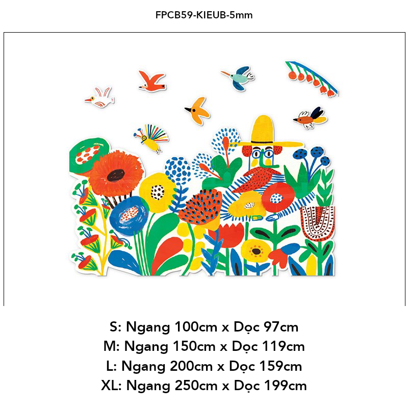 Tranh Fomex EPeBen dán tường nổi 3d Hình Sắc màu làng quê decor trang trí Phòng cho bé, Phòng ngủ, Phòng khách, Mẫu giáo