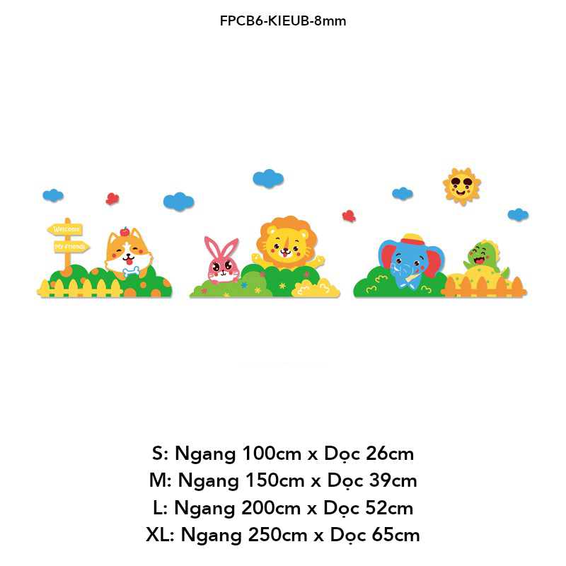Tranh Fomex EPeBen dán tường nổi 3d Hình Vẻ đẹp thiên nhiên decor trang trí Phòng cho bé, Phòng ngủ, Mẫu giáo