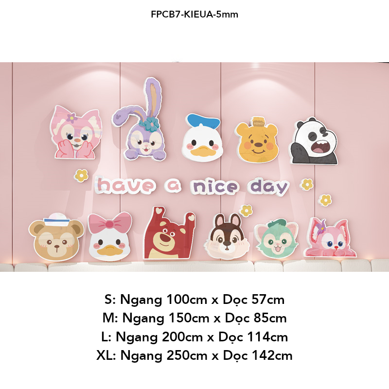 Tranh Fomex EPeBen dán tường nổi 3d Hình Thế giới động vật decor trang trí Phòng cho bé, Phòng ngủ, Mẫu giáo