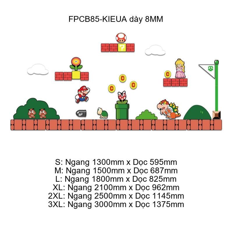 Tranh Fomex EPeBen dán tường nổi 3d Mario trang trí Phòng cho bé, Phòng ngủ, Mẫu giáo