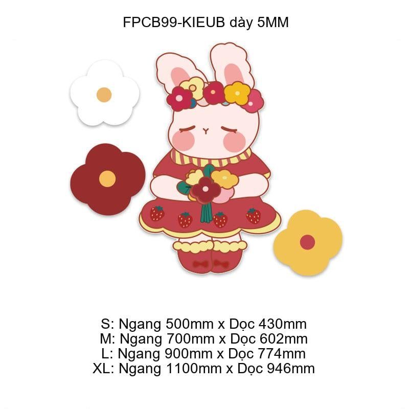 Tranh Fomex EPeBen dán tường nổi 3d Công Chúa Thỏ Ngọc Trang Trí Phòng Trẻ Cho Bé, Mầm non, Mẫu Giáo