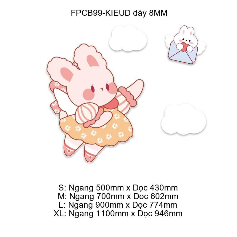 Tranh Fomex EPeBen dán tường nổi 3d Công Chúa Thỏ Ngọc Trang Trí Phòng Trẻ Cho Bé, Mầm non, Mẫu Giáo