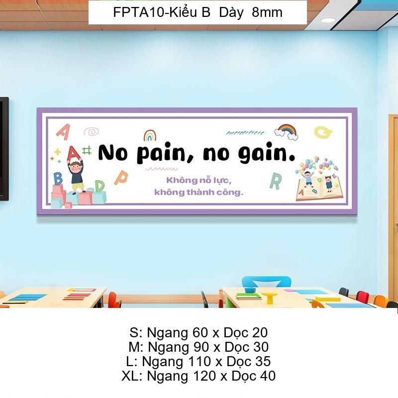Tranh Fomex EPeBen Hình trang trí lớp học tiếng Anh mẫu giáo, thư viện, lớp học thêm, cơ sở đào tạo, hình nền dán tường